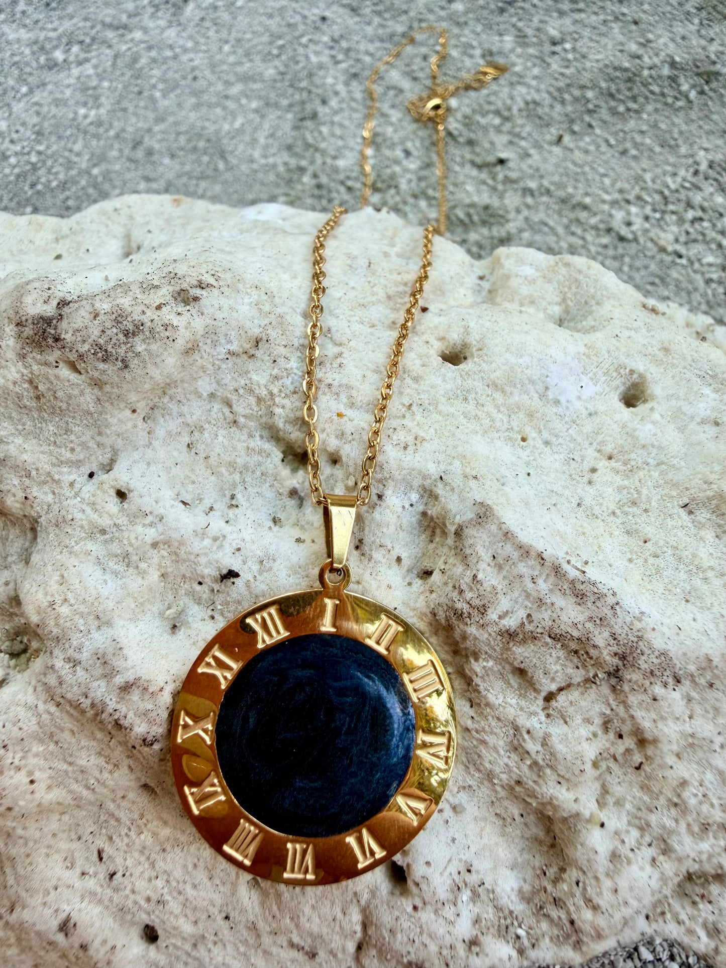 Collier en acier, inoxydable, doré, réglable