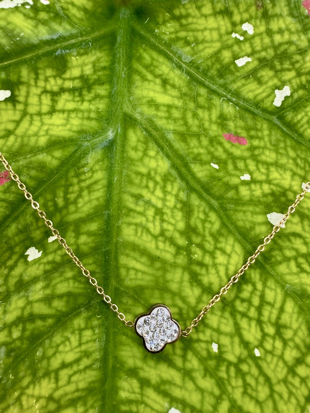 Sautoir, acier, inoxydable et oxyde de zirconium