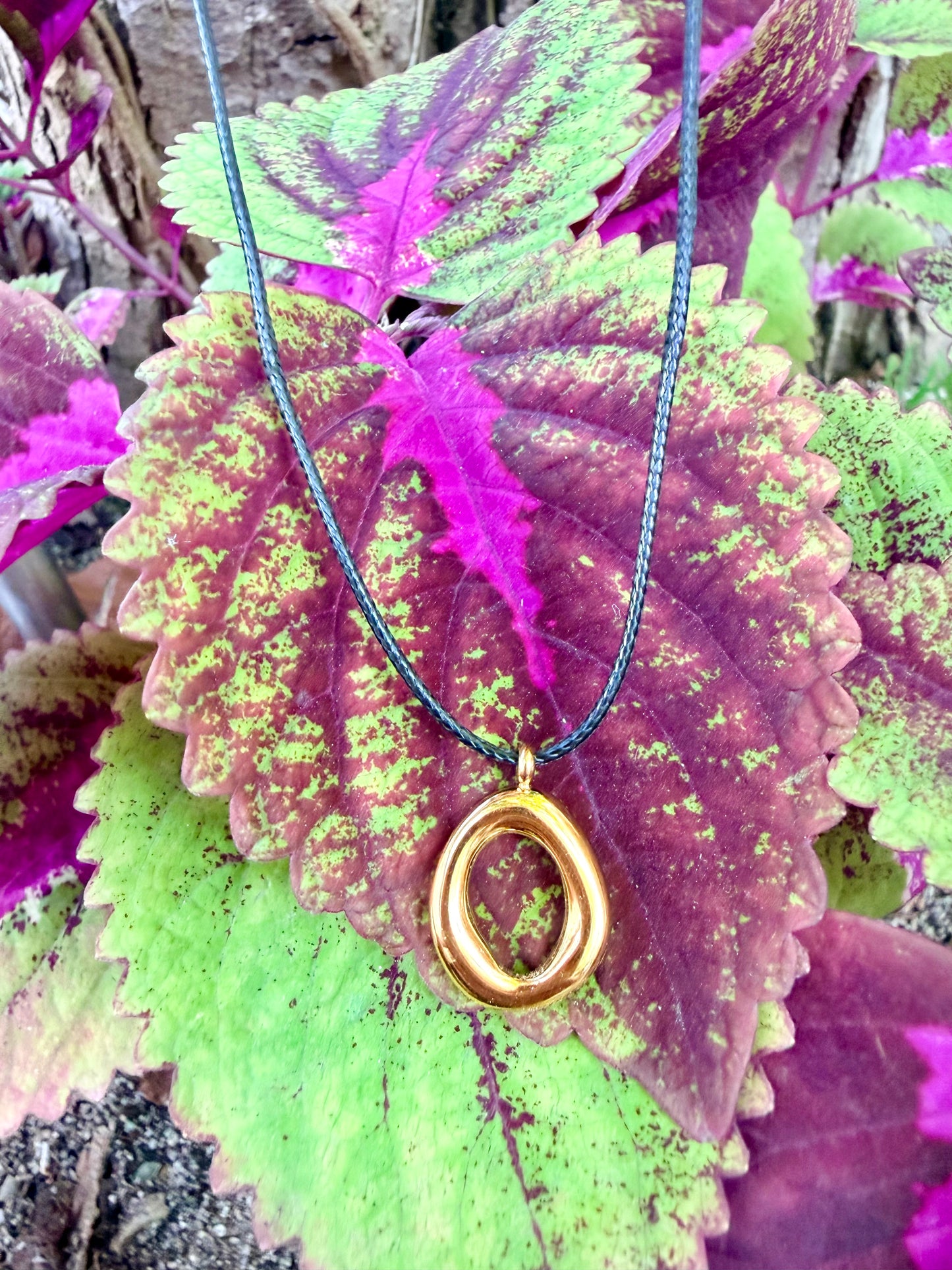 Collier cordon, acier, inoxydable doré