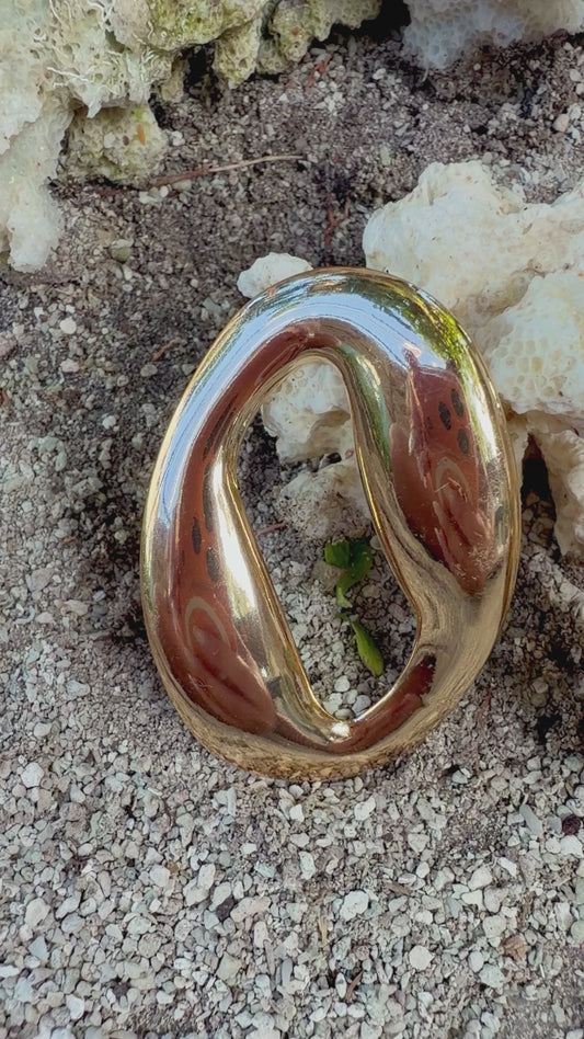 Boucle d’oreille nuage acier inoxydable